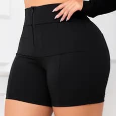 Short Modelador Feminino em Suplex Power – Cintura Alta e Efeito Zero Barriga