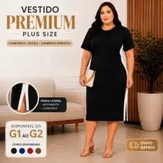 Vestido Feminino Casual Moda Evangelica Plus Size Mais Vendido Conforto Frescor Elegante G1 G2