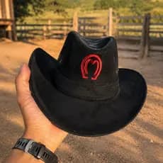Chapéu de Camurça Vaqueiro Country Cowboy