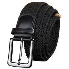 Cinto Masculino Elástico Trançado Estica 125 cm com Fivela