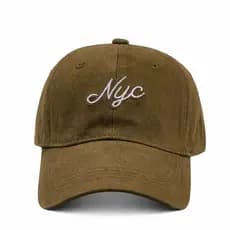 Boné NYC Lavado Bordado Premium Aba Curva Ajustável New York City