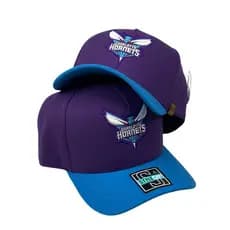 Boné Charlotte Hornets NBA Retrô anos 90 Aba Curva
