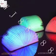 Luz Noturna Portátil Para Livro 5 Cores Carregador USB Criativo Aspiração Eletromagnética LED Candeeiro De Mesa Dobrável