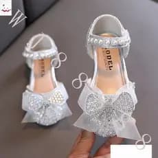 Sandália Infantil Meninas Elegante Pérola Arco Princesa Sapatos Aniversário Festa De Casamento Sapatos De Dança
