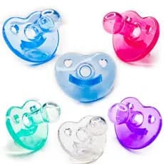 Chupeta Para Bebê Bico Redondo 100% Silicone, Menina e Menino tamanho 2 Fase 2 Diversas Cores - Tetê