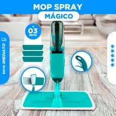 Rodo Spray Magico Esfregão Spray Mop Rodo Limpa Fácil Borrifador Reservatório Promoção + 3 REFIL