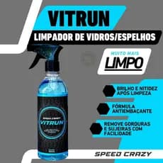 2 Limpadores de vidros e espelhos Vitrun 500ml Antiembaçante Speed Crazy