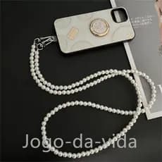 Colar De Cordão Para Telefone celular Corrente Pérola Anti Perda