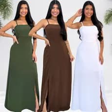 Vestido Feminino Chá Revelação Longo Batizado Convidada Casamento Não Precisa Passar
