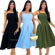 Vestido Feminino Midi Chá Revelação Festa Social Casamento Civil Convidada Jantar Eventos