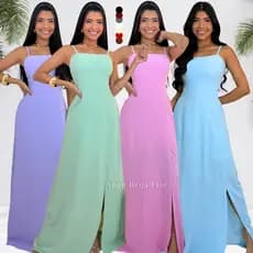 Vestido Dunas Não Precisa Passar Noiva Casamento Civil Madrinha Feminino Longo Social