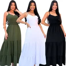 Vestido Longo Madrinha Convidada Festa Social Formatura Casamento Noiva Civil Bojo Feminino