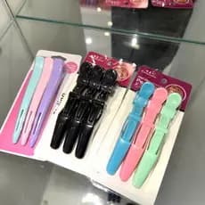 ￼Presilha Prendedor De Cabelo Clips Tipo Bico De Pato cor preto e colorido