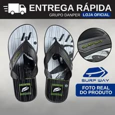 SURF WAY Cancun Chinelo de Dedo Masculino  Praia Casual Qualidade