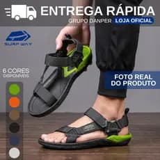 SURF WAY Sandália Papete Masculina Nomade Trilha Praia Água Natureza Off Road