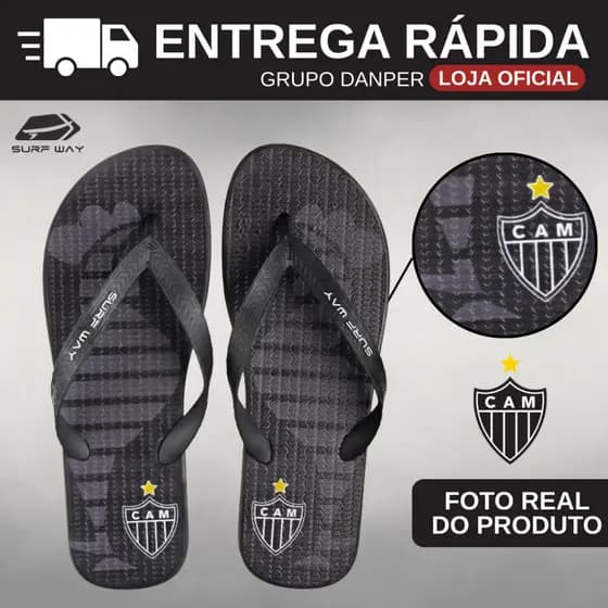 SURF WAY Chinelo do Atlético de Dedo Masculino Original Casual Qualidade Licenciado