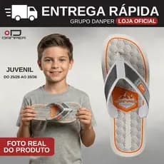 DANPER Chinelo de Dedo para Menino Infantil Juvenil Adolescente Rapazinho Jovem Bogotá Original
