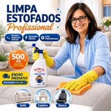 Limpa Estofado Spray  Zip Multiuso Perfumado Uso Residencial e Automotivo 500ML Bancos Carpetes