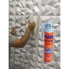 Pu40 Cola Pu Profissional para Placas 3D, Calhas, Rufos e Mármores