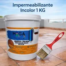 Manta Líquida Emborrachada Incolor Premium 1KG Protege Lages De Infiltração e Vazamento