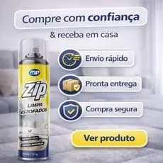 Limpa Estofados Espuma Mágica Limpa a Seco Zip Clean Spray 300ml