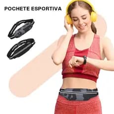 Liouty Pochete fitness Unissex Esportiva Sem Volume Compacta Leve impermeável porta celular porta garrafa