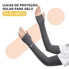 Liouty Proteção Uv+50UPF Seda Gelo Mangas De Braço Com Mosquito Repelente Função