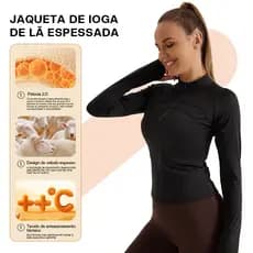 Liouty Jaqueta de lã feminina ,adequada para outono e inverno, quente e confortável, com proteção UV (WT03)