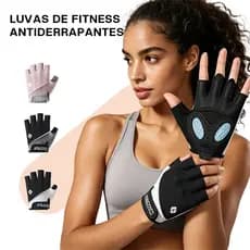 Liouty Luvas esportiva unissex de meio dedo academia Exercicios Com Munhequeira Fit Musculação ajuste