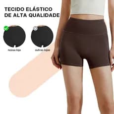 Liouty Shorts listrado sem costura  cintura alta  controle de barriga e elevação do quadril (DK05)