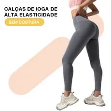 Liouty Calças De Yoga Leggings Esportivos Mulheres Sem Costura Cintura Alta （MODEL-CK06）