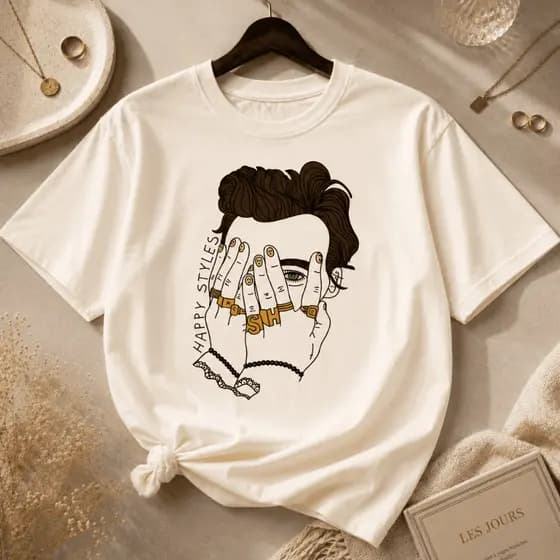 Camiseta Harry Styles Blusa Feminina Show Estampada Camisa Banda Masculina 100% Algodão