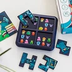 Monster Hide and Seek jogo educativo infantil com 60 desafios lógica concentração foco e raciocínio