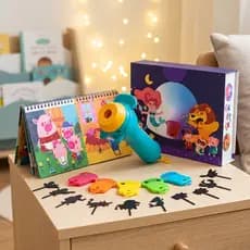 Brinquedo Projetor Cinema De Histórias Infantil Com Sombras
