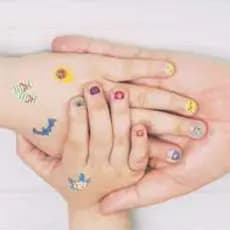 Adesivos divertidos para unhas infantil com mais de 500 tatuagens nail art coloridas crianças 3+