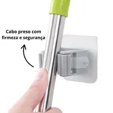 Gancho de Parede Adesivo para Vassoura Suporte Organizador
