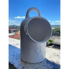 Saleiro De Porcelana Grande Oxford Branco