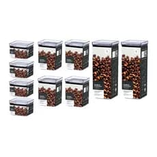 Kit 10 Potes Herméticos Quadrado Para Alimentos Potes Empilháveis Organização Cozinha