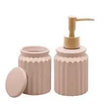 Kit 2 Peças Para Banheiro Lavabo De Cerâmica  Lyor
