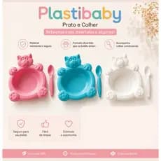 Pratinho Alimentação Gatinho Pratinho + Colher