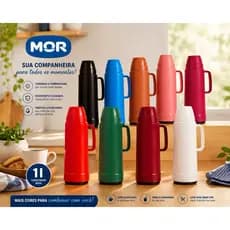Garrafa Térmica Horas Quente 1 Litro Use Mor Chá Café Leite Super Resistente - Várias Cores