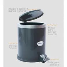 Lixeira Resistente - Cesto para Lixo - Multiuso Cozinha/Escritório -13 litros Plastibrasil