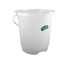 Balde Plástico Transparente 20L Resistente para Limpeza e Uso Doméstico