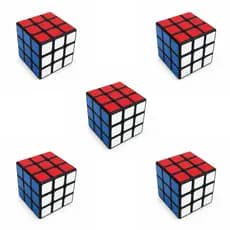 Kit 5 Cubo Mágico Infantil 5cm Estimula Coordenação e Concentração