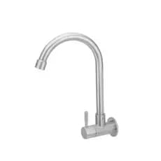 Torneira Cozinha Metal Aço Inox Escovado