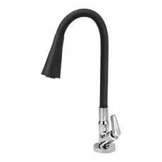 Torneira Gourmet Mesa Mangueira Preta Silicone Forusi