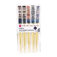 Hashi de Bambu 5 pares Ortega Importado