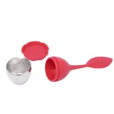 Infusor de Chá em Silicone e aço inoxidável Importado Japonês