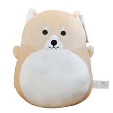Almofada De Poliéster Com Enchimento - Shiba Husky - Tam: 33cm