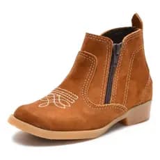 Botina Infantil Botinha Country Couro Tamanhos 18 Ao 36 Clacle